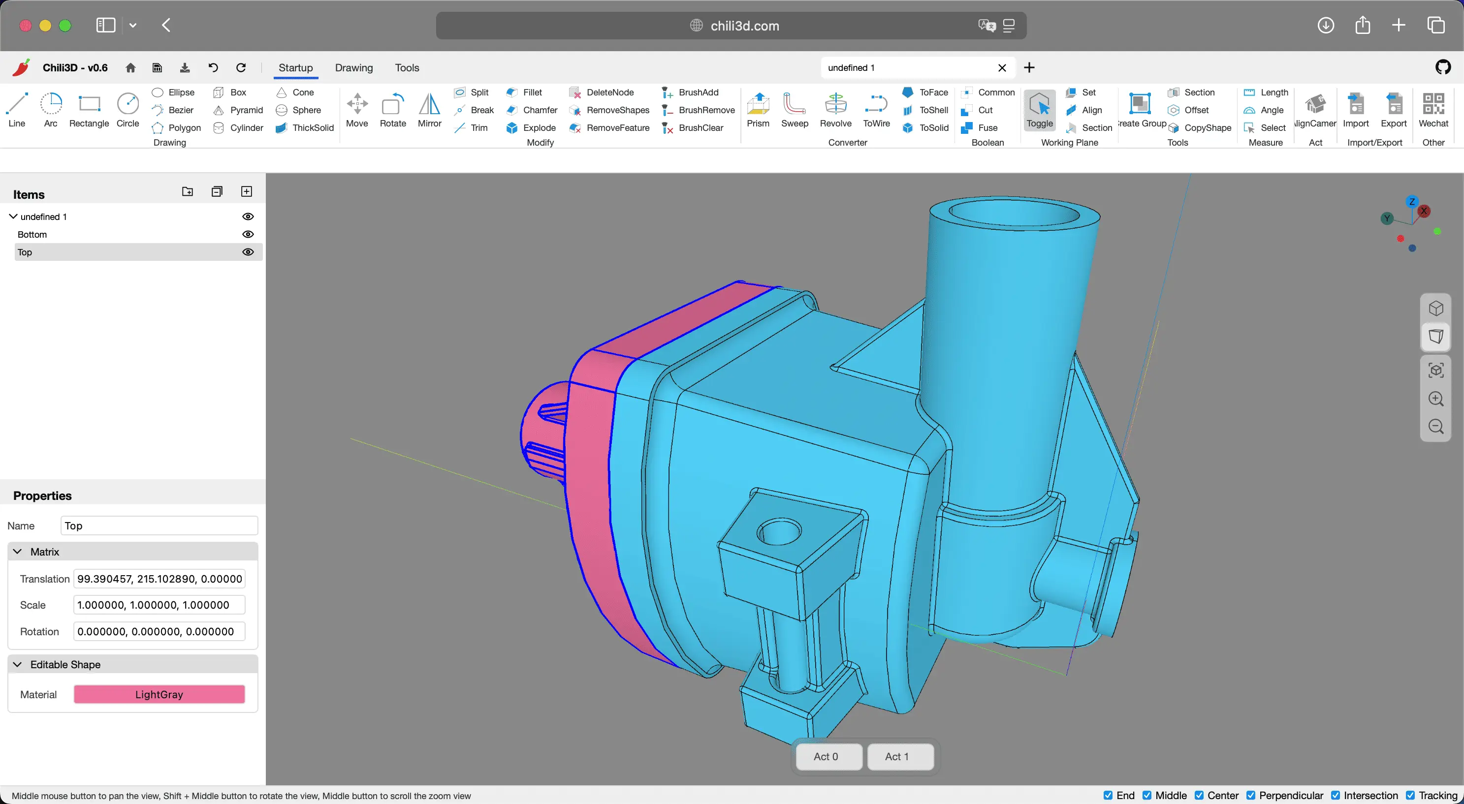 在线 3D 建模平台